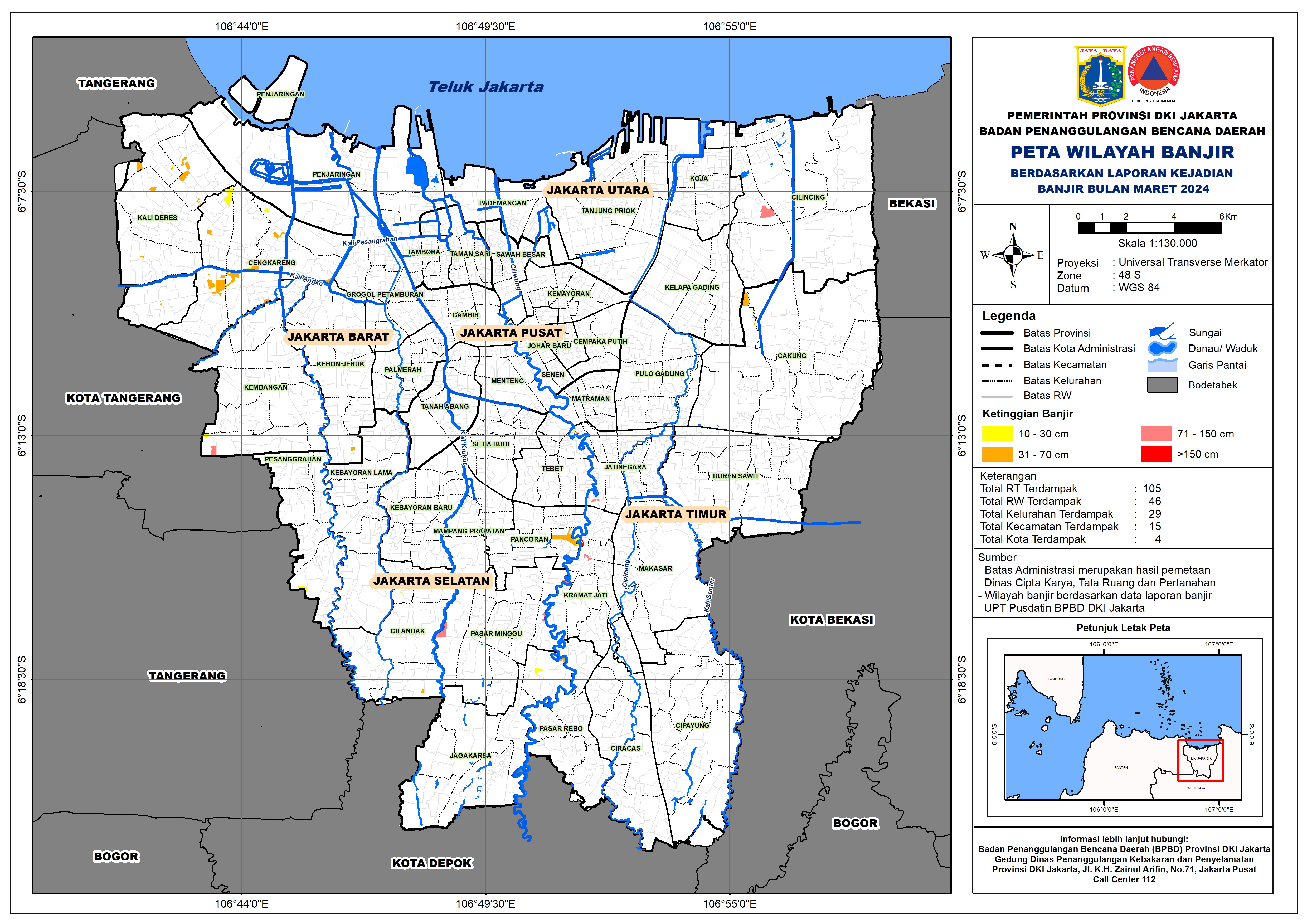 PETA BANJIR BULAN MARET 2024
