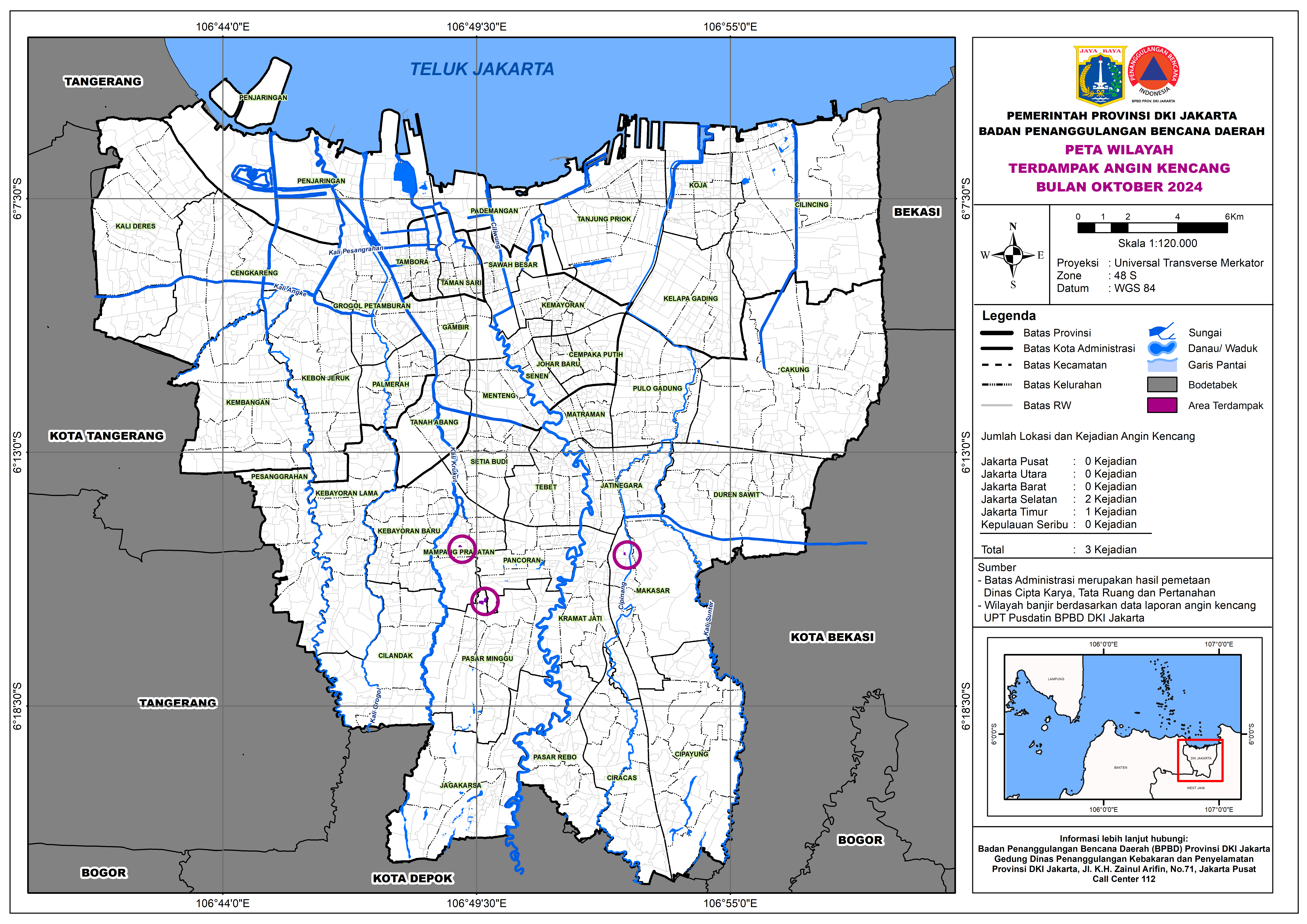 PETA ANGIN KENCANG BULAN OKTOBER 2024