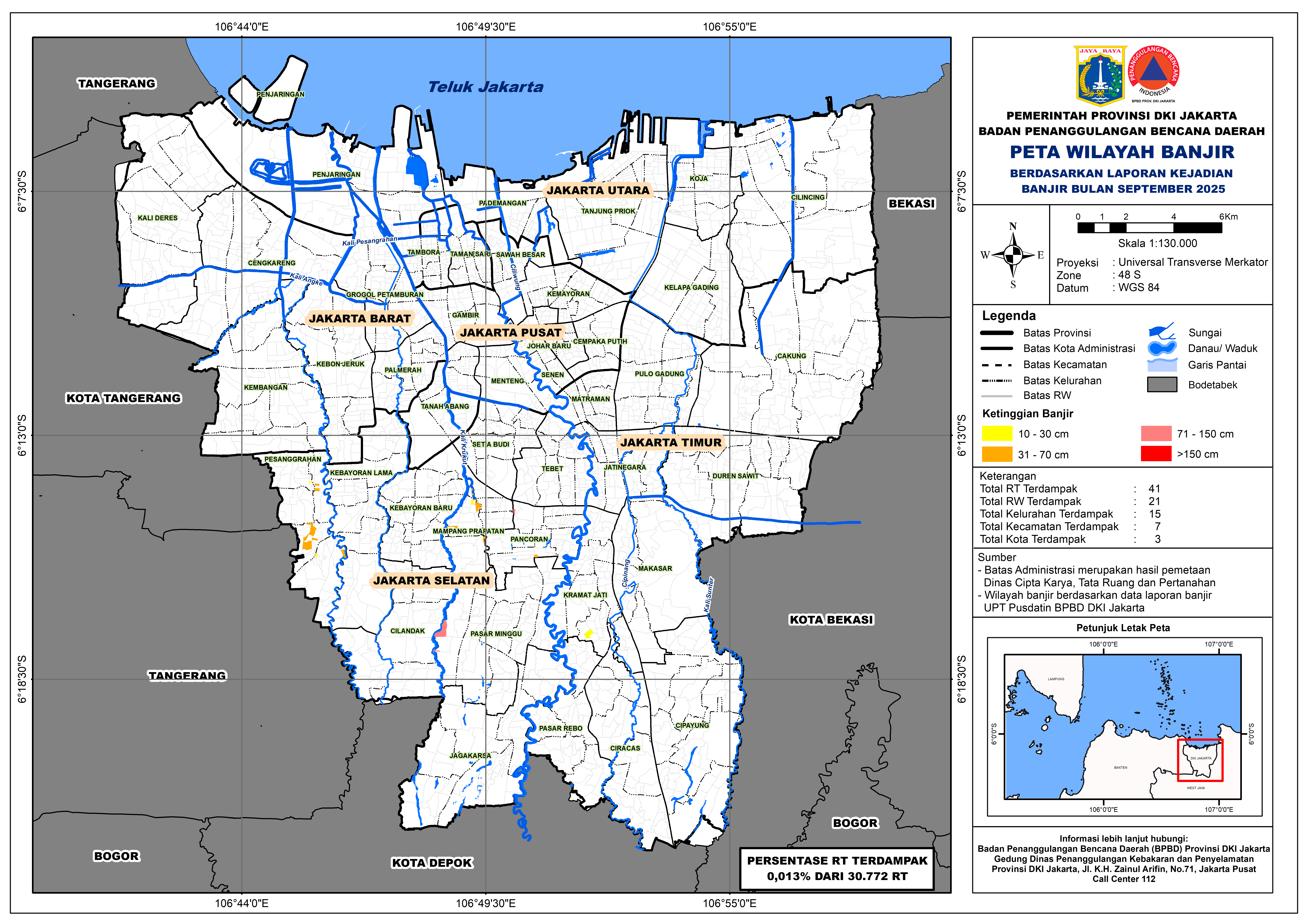 PETA BANJIR BULAN SEPTEMBER 2025