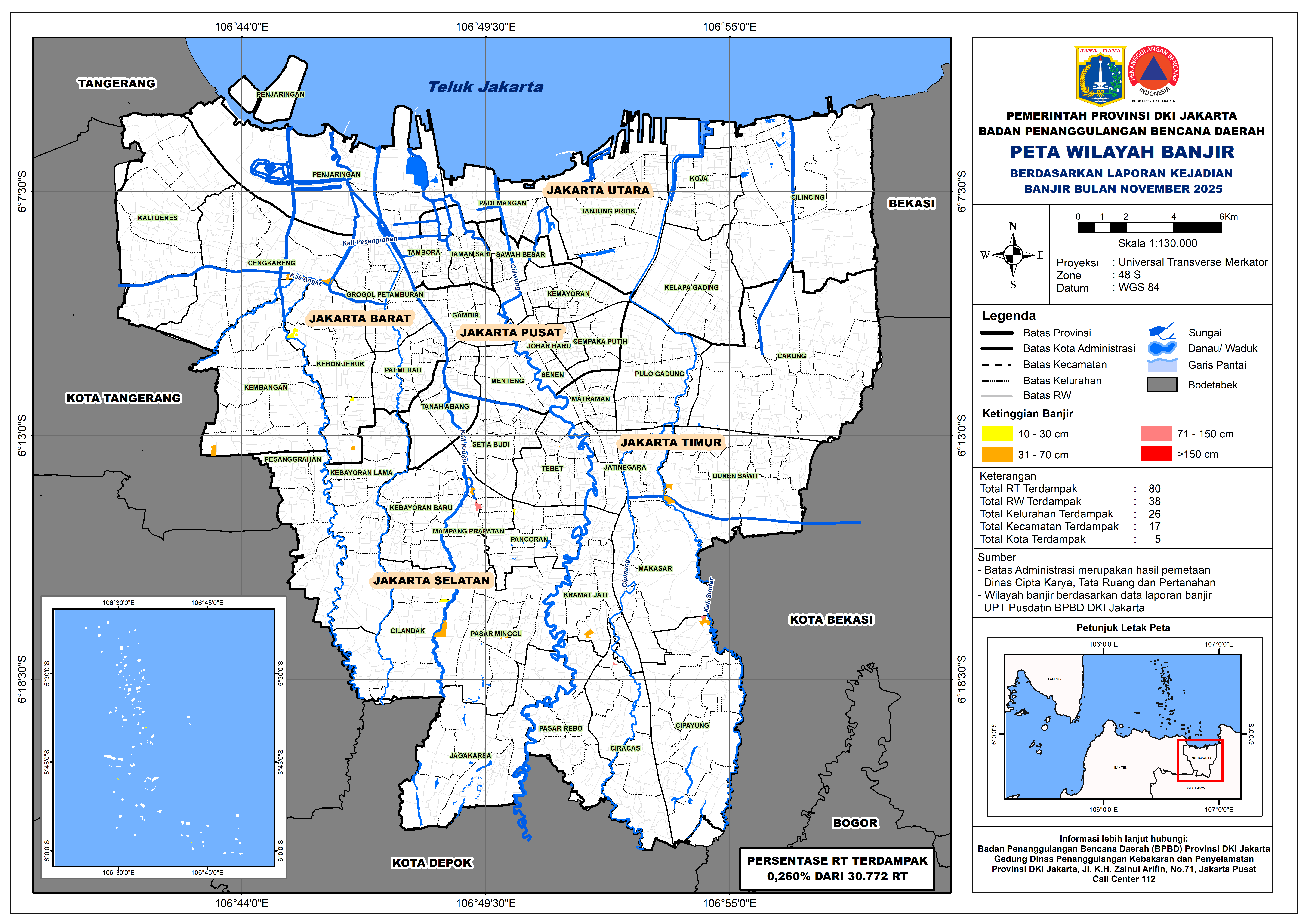 PETA BANJIR BULAN NOVEMBER 2025