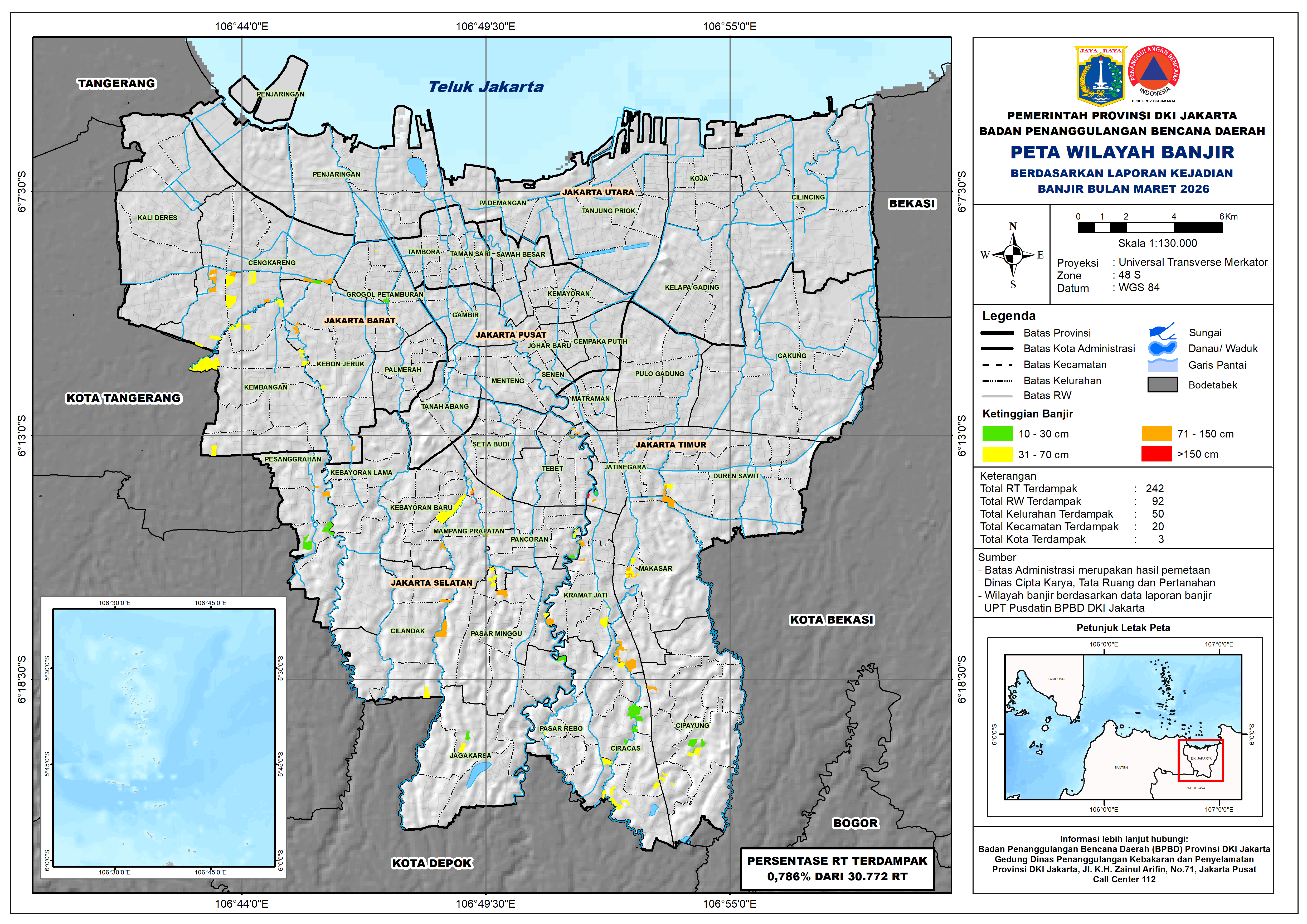 PETA BANJIR BULAN MARET 2026