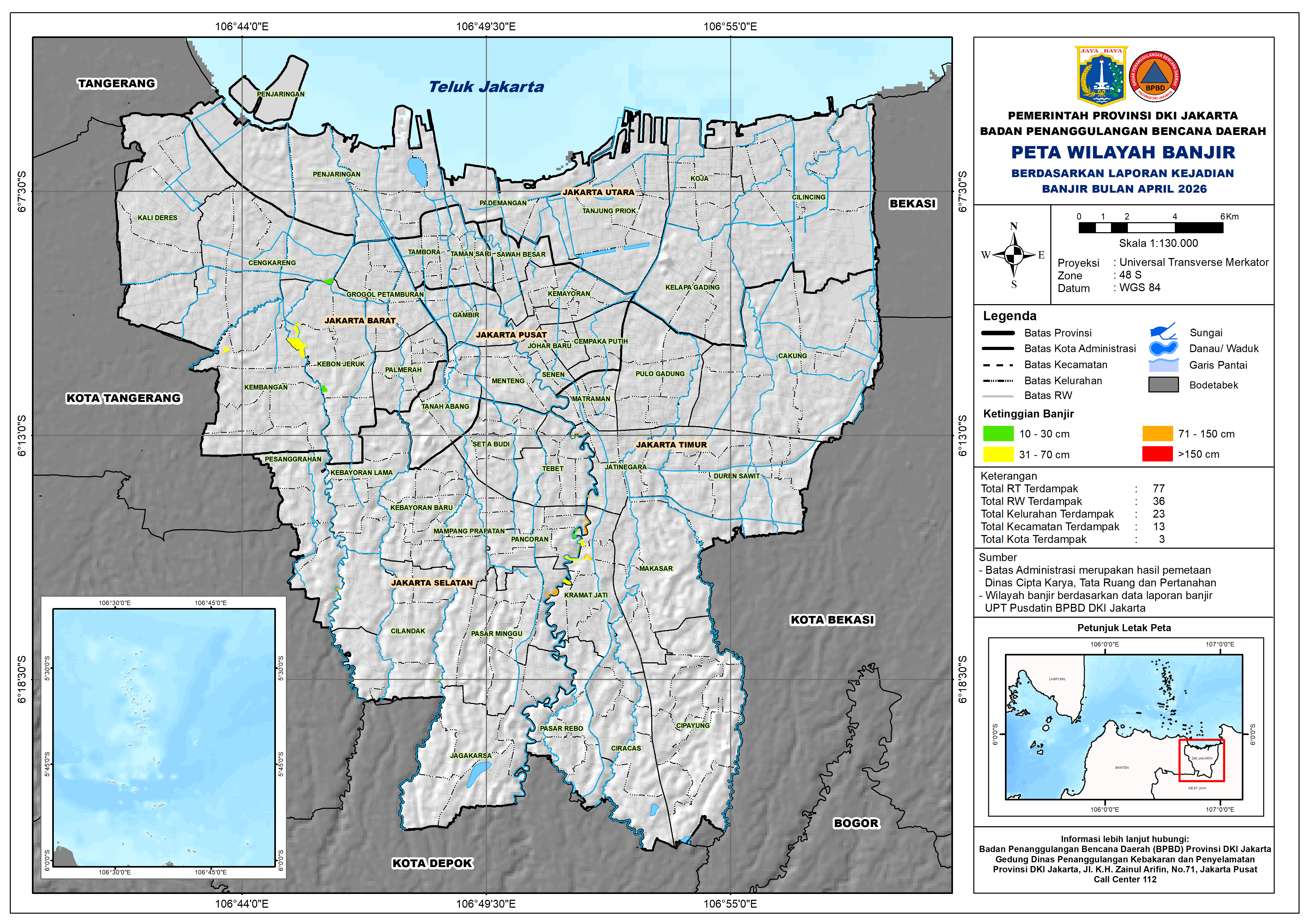 PETA BANJIR BULAN APRIL 2026