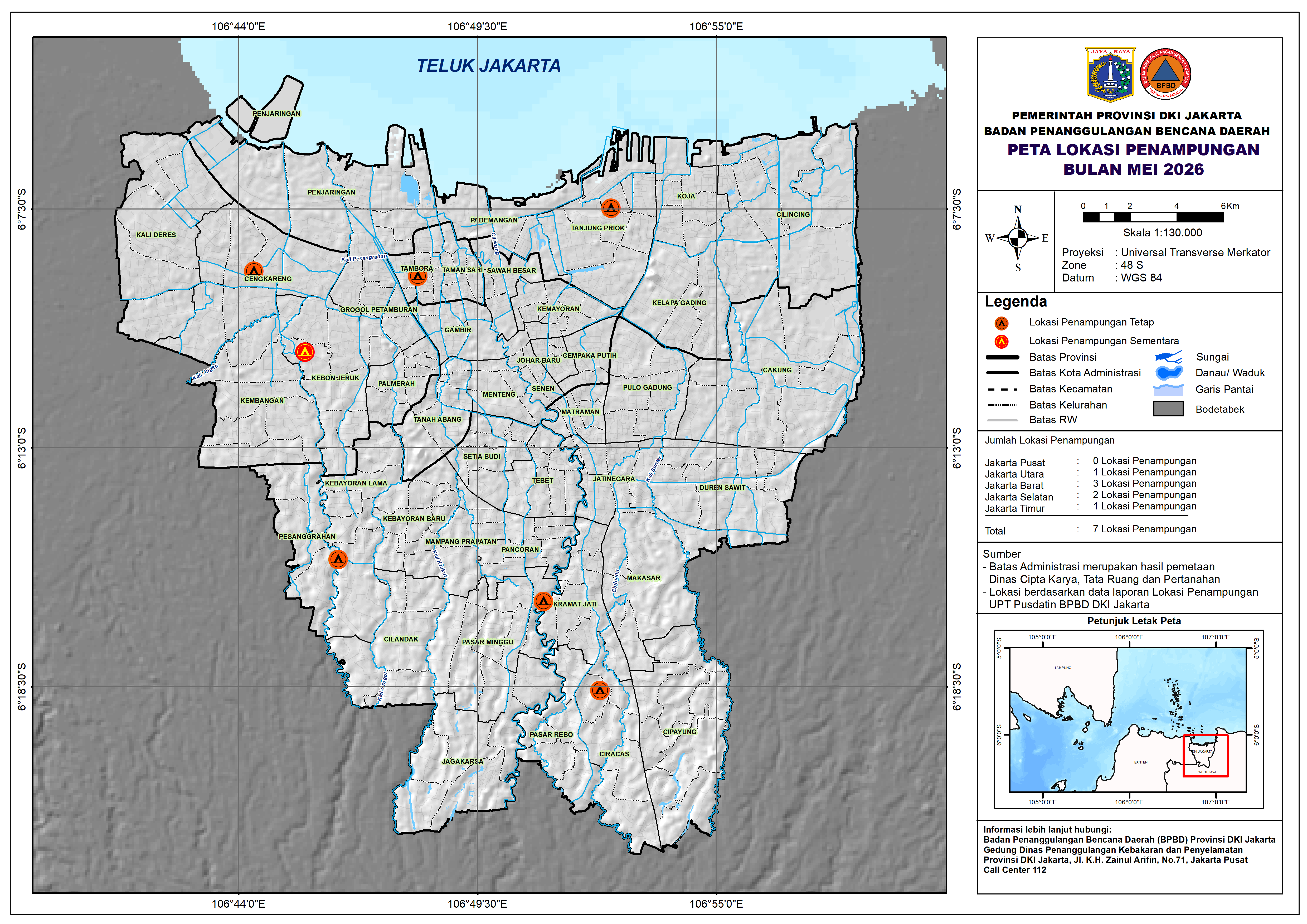 PETA LOKASI PENGUNGSIAN BULAN MEI 2026