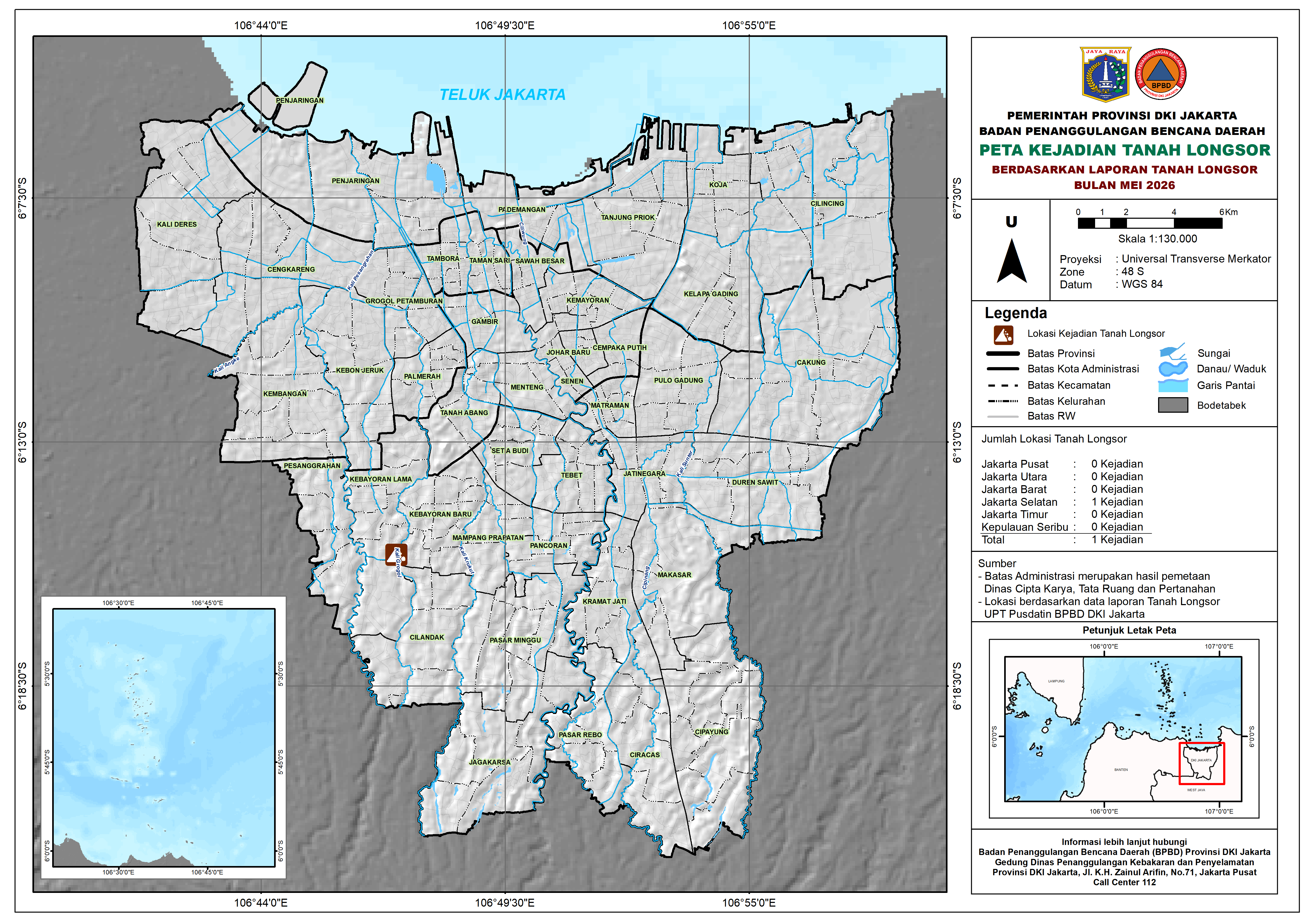 PETA TANAH LONGSOR BULAN MEI 2026