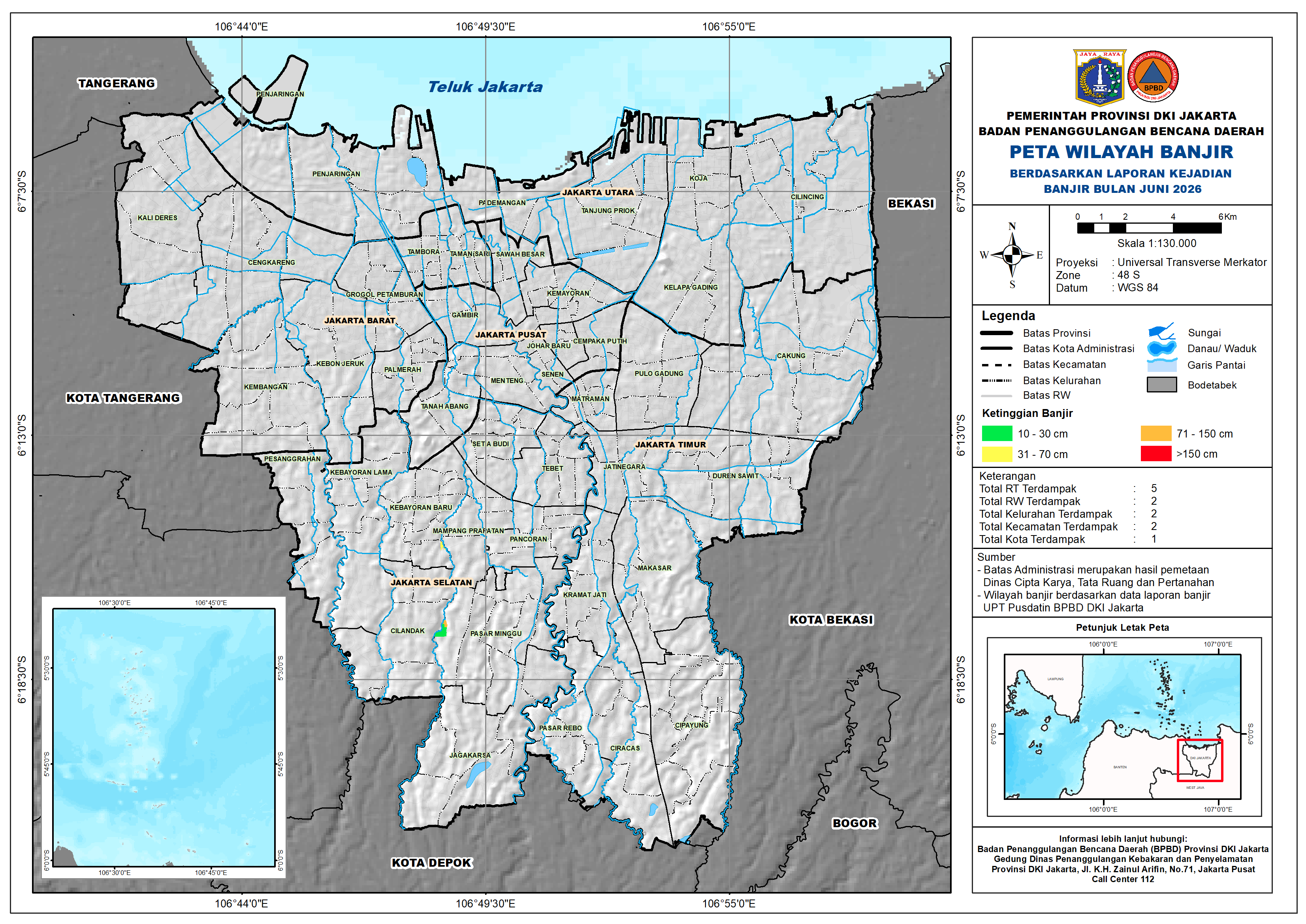 PETA BANJIR BULAN JUNI 2026