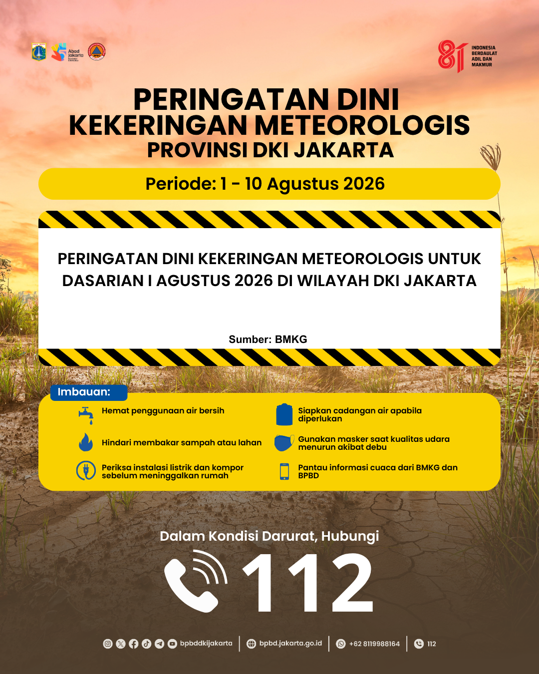 WASPADA KEKERINGAN METEOROLOGIS
