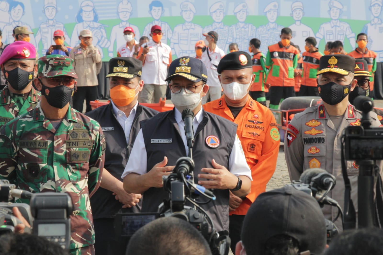 Gubernur DKI Jakarta Pimpin Apel Kesiapsiagaan di Monas