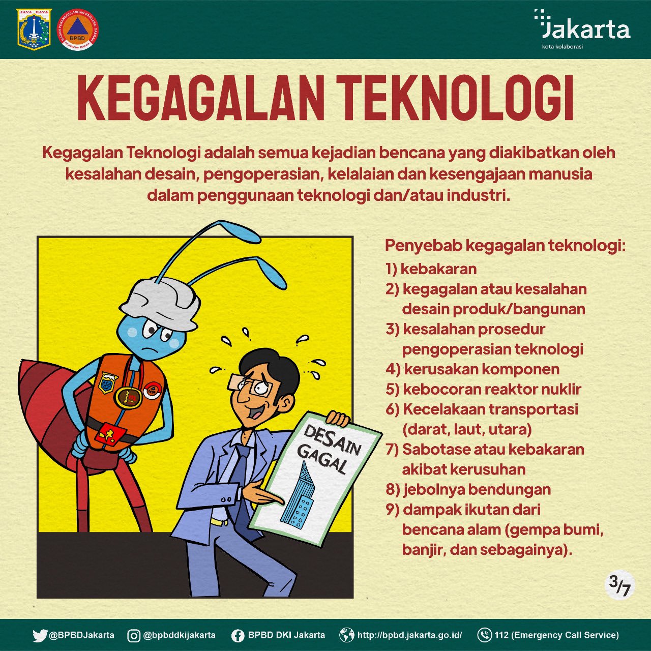 BPBD DKI Jakarta Angkat Kegagalan Teknologi sebagai Tema Edukasi