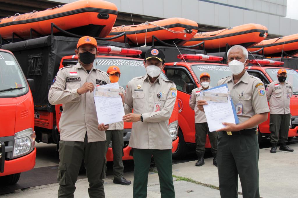 Antisipasi Cuaca Ekstrem, BPBD DKI Jakarta Distribusikan Kendaraan Operasional Pendukung Penanggulangan Bencana