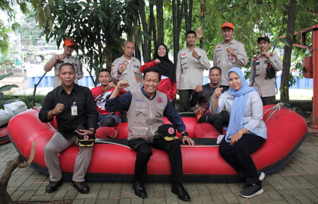 Latihan Gabungan dan Simulasi Water Rescue dan Vertical Rescue di Jakarta Pusat