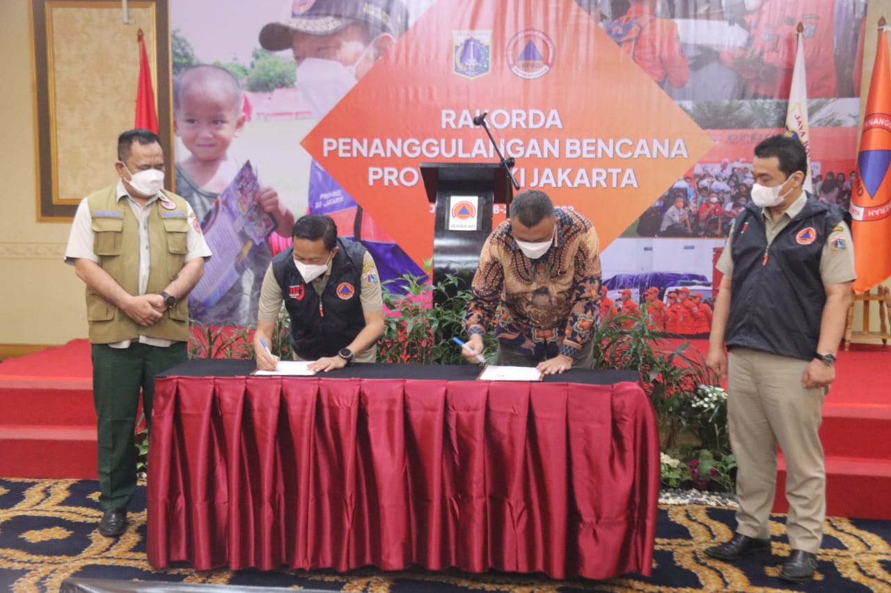 Rakorda PB DKI 2022, Wagub Ariza Berharap Kolaborasi Unsur Pentahelix Semakin Kuat Menuju Jakarta Sebagai Kota Global Tangguh Bencana