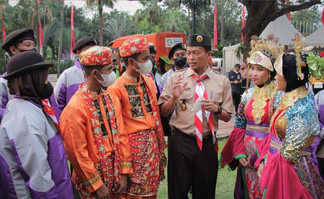 Apel Pelepasan Kontingen Kwartir Daerah DKI Jakarta pada Jambore Nasional XI Tahun 2022