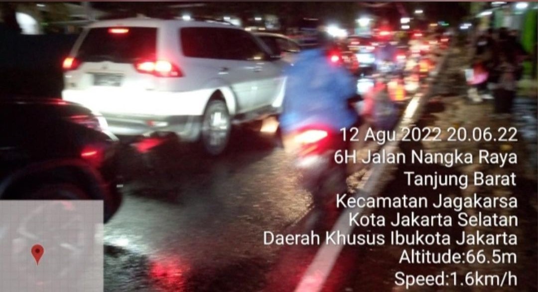 Info Surut Genangan di Jl. Nangka RT 008 RW 005, Kel. Tanjung Barat, Kec. Jagakarsa, Jakarta Selatan