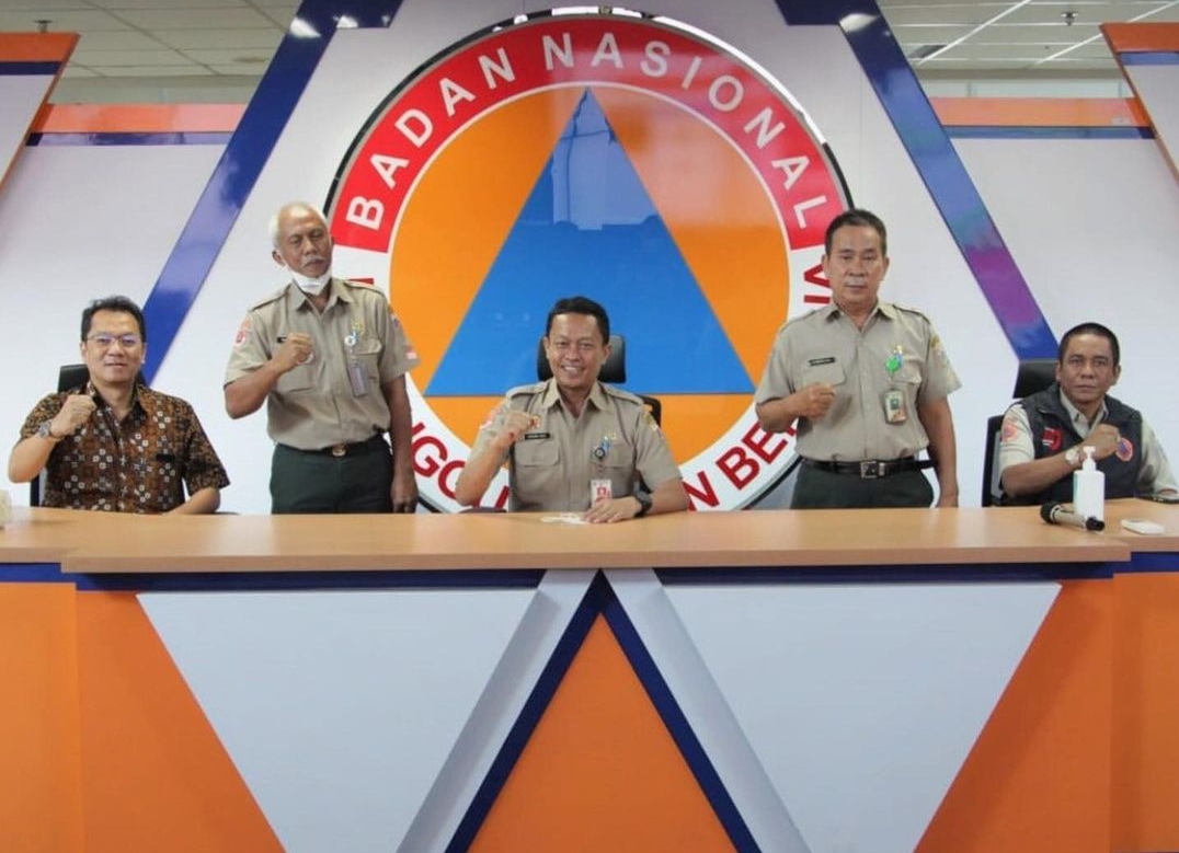 Kunjungan BPBD DKI Jakarta ke Kantor Pusdalops Badan Nasional Penanggulangan Bencana ( BNBP )