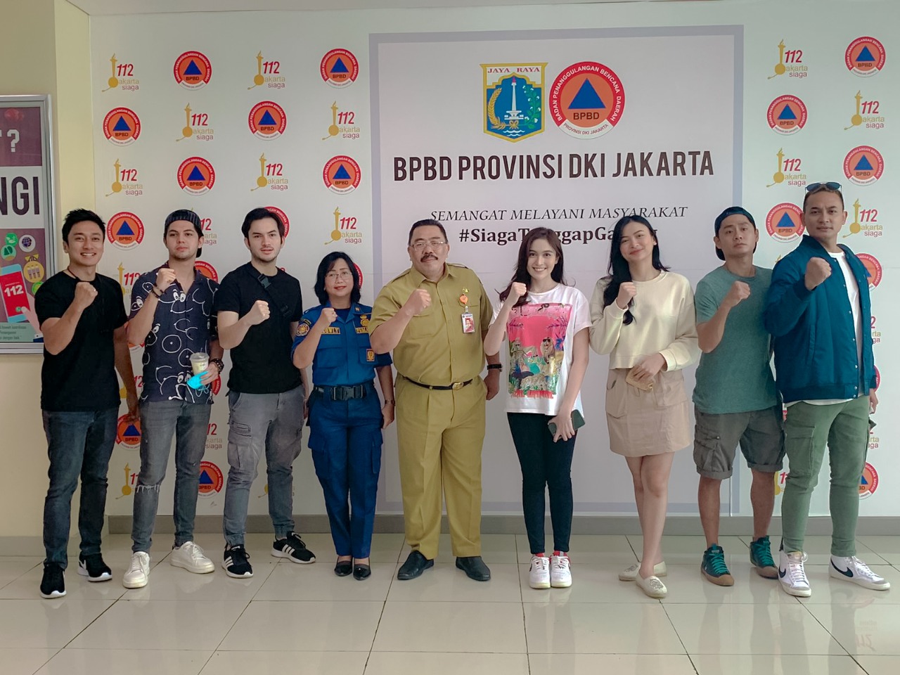 Menerima Kunjungan Rizky Nazar dkk di Kantor BPBD DKI Jakarta