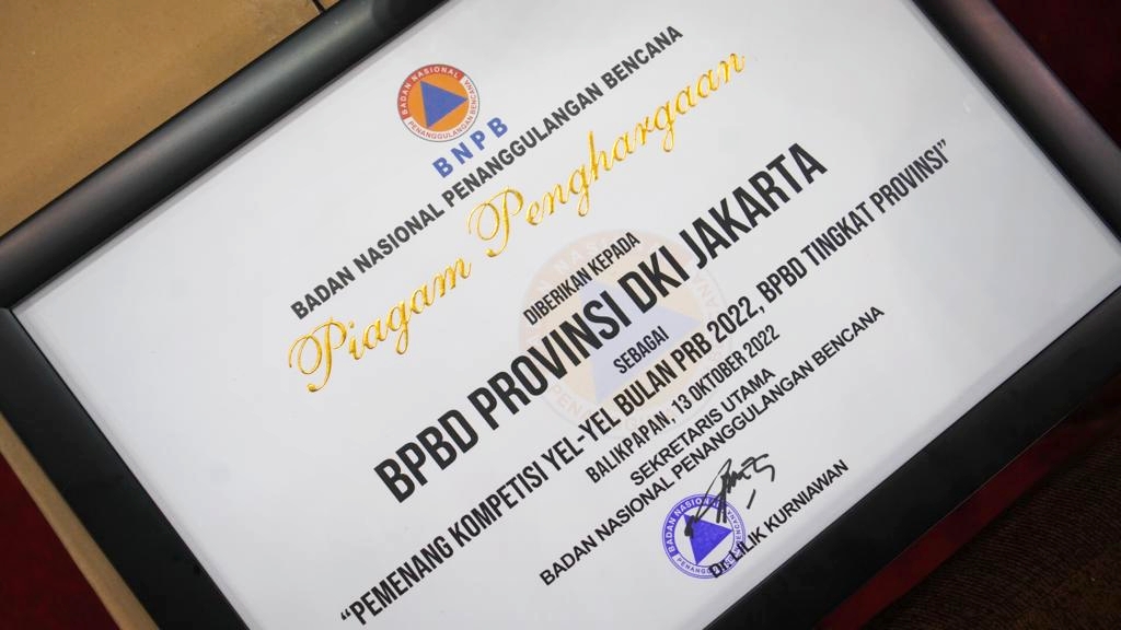 BPBD DKI Jakarta Terpilih Menjadi Juara Terbaik 3 Lomba Yel-Yel untuk Kategori BPBD Tingkat Provinsi