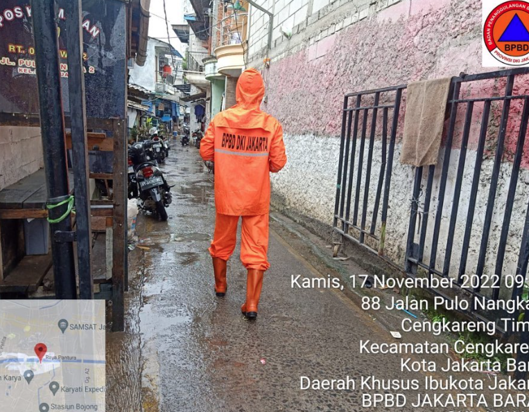 Pemantauan Kondisi Genangan di Lima Wilayah kota Provinsi DKI Jakarta