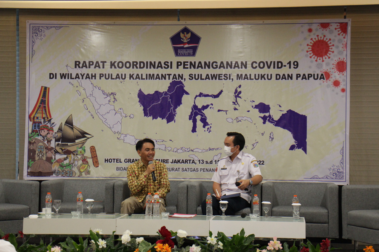 Rapat Koordinasi Pelaksanaan Penanganan Covid-19 Wilayah Pulau Kalimantan, Sulawesi, Maluku, dan Papua
