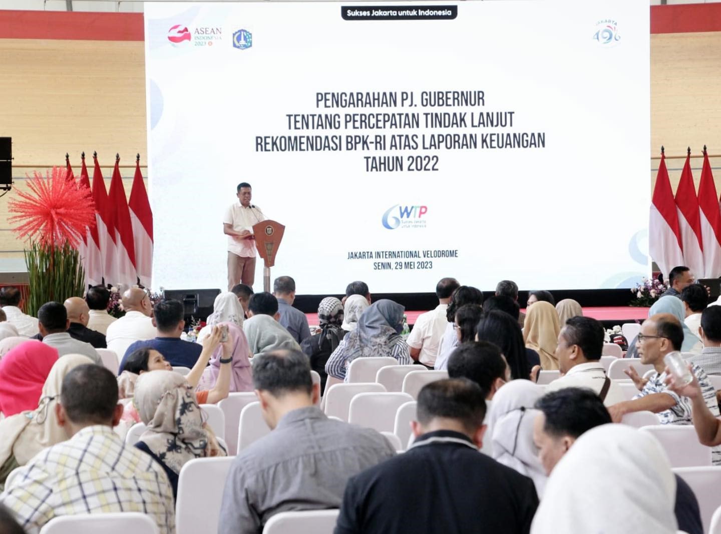 Pengarahan Penjabat (Pj) Gubernur DKI Jakarta tentang Percepatan Tindak Lanjut Rekomendasi BPK RI atas Laporan Keuangan Tahun 2022