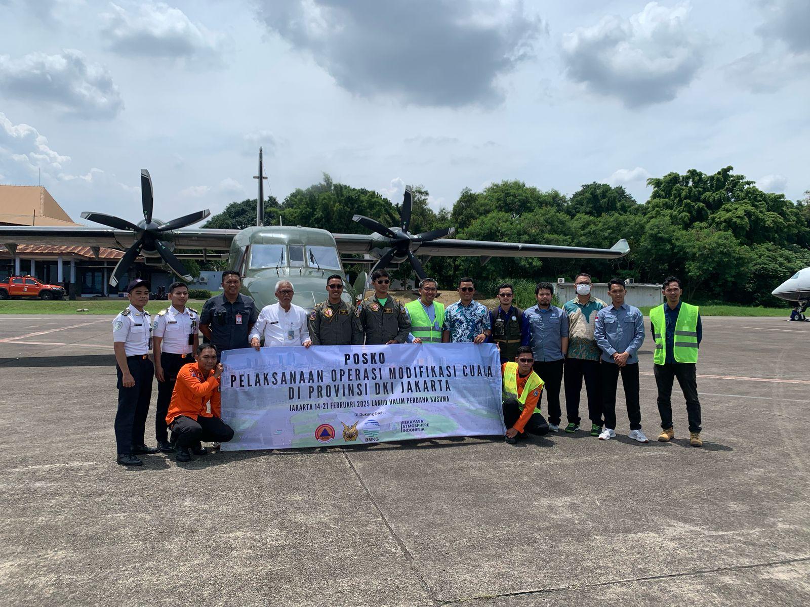 SIAP SIAGA POTENSI CUACA EKSTREM, PEMPROV DKI JAKARTA KEMBALI LAKSANAKAN OPERASI MODIFIKASI CUACA