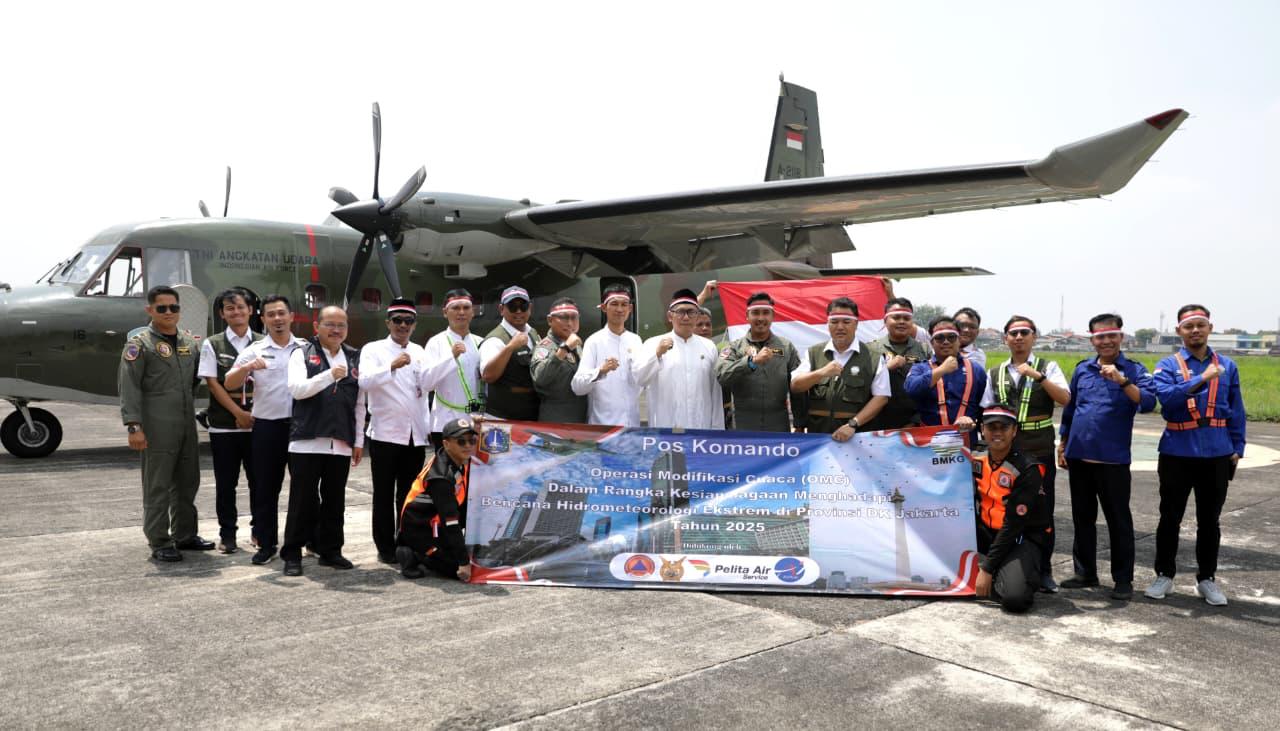 PEMERINTAH PROVINSI DKI JAKARTA KEMBALI MELAKSANAKAN OPERASI MODIFIKASI CUACA (OMC)