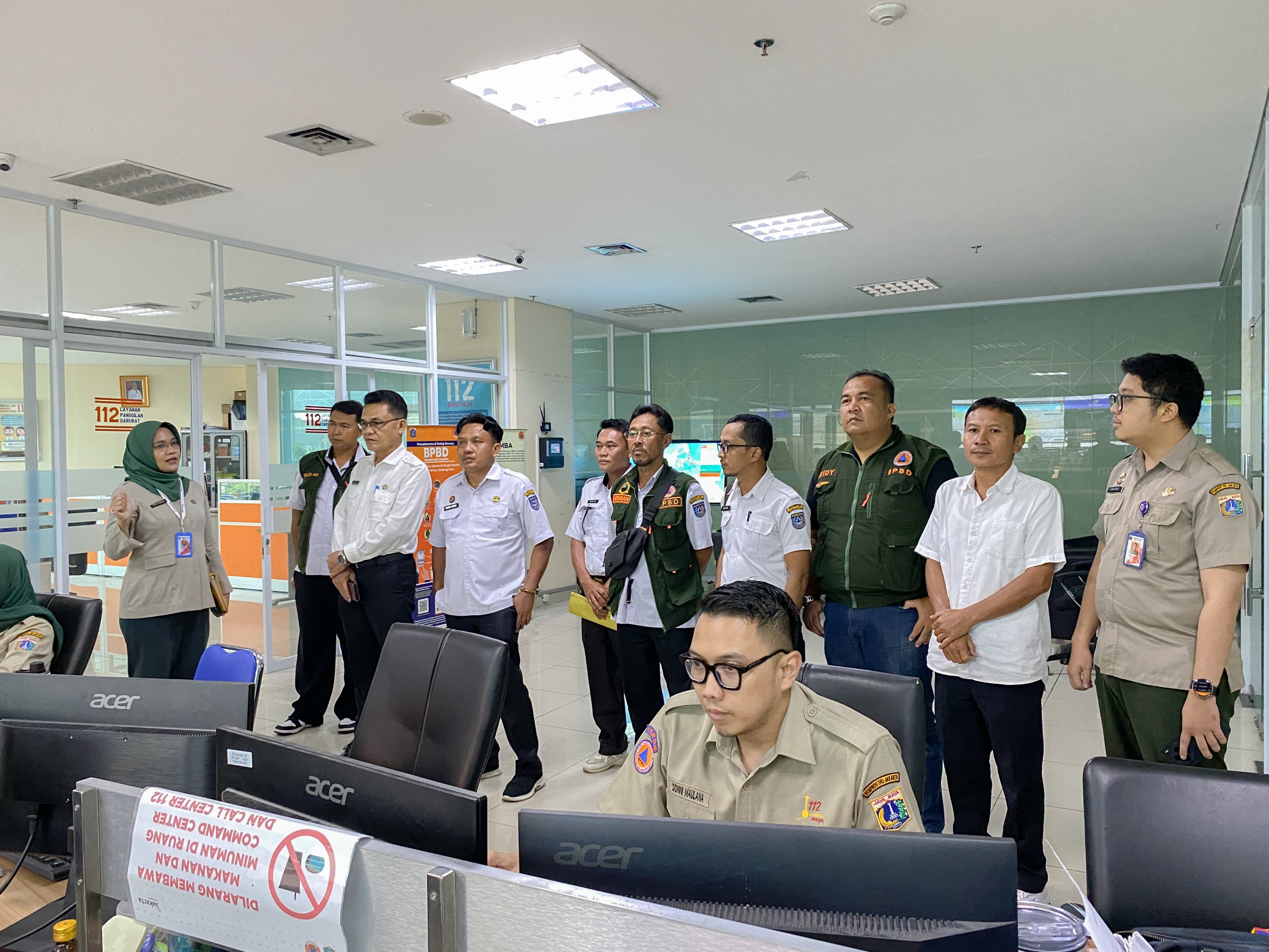 Audiensi dari BPBD Kabupaten Bengkulu Utara