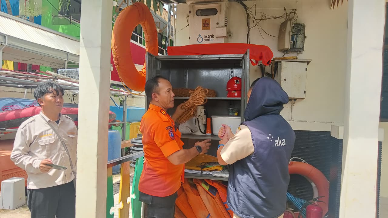 Monitoring Posko Jaga Jakarta dan Pengecekan Sarana Prasarana Kebencanaan di Kecamatan Cilandak