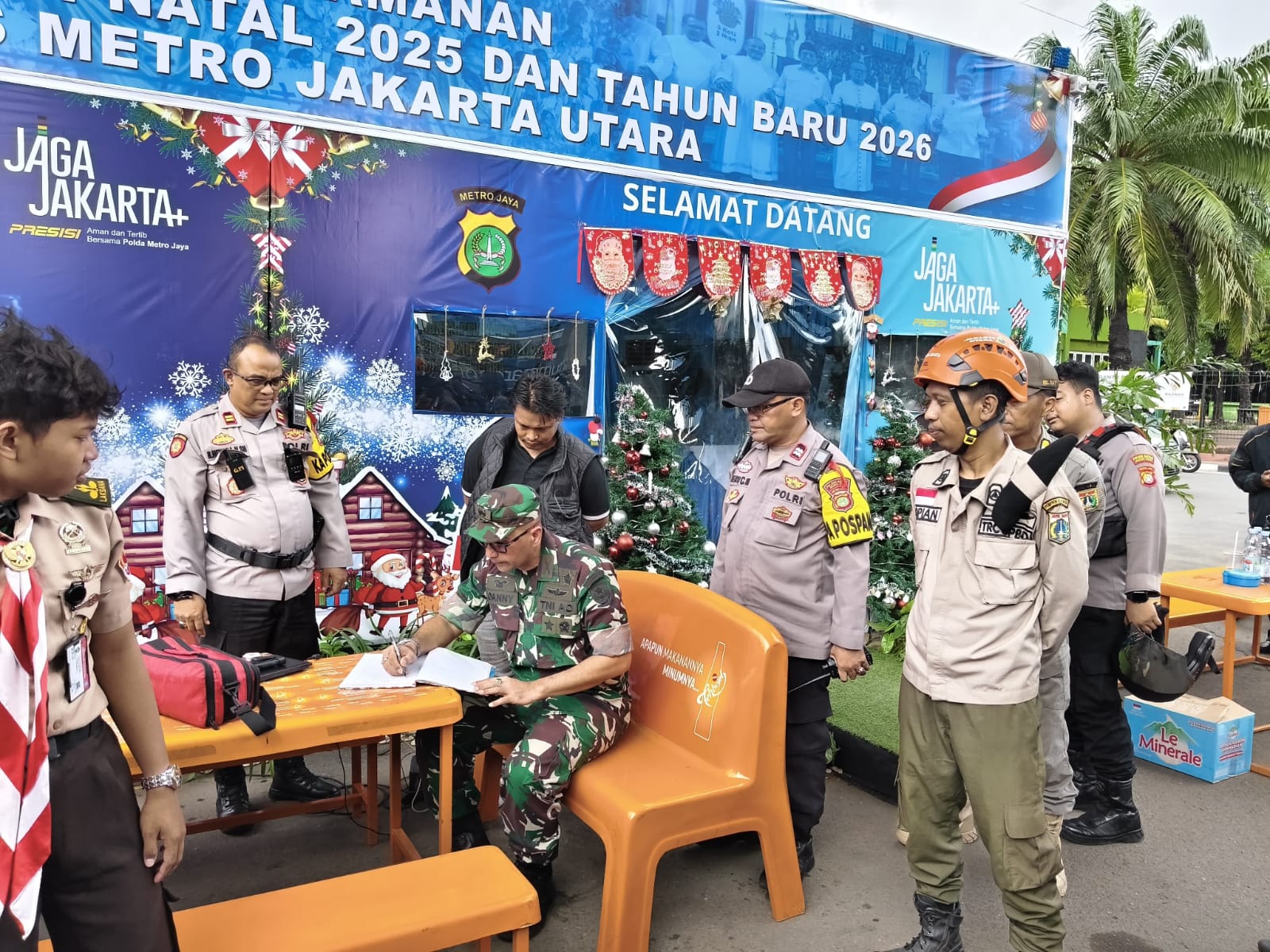 Apel Gabungan 3 Pilar dan Monitoring Pengamanan Tahun Baru 2026 wilayah Kota Administrasi Jakarta Utara