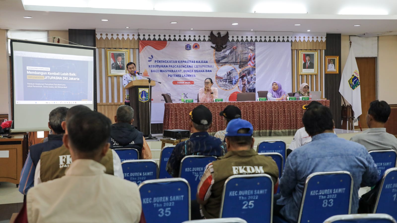 Bimbingan Teknis Petugas Pengkajian Kebutuhan Pascabencana (Jitupasna) di Kecamatan Duren Sawit