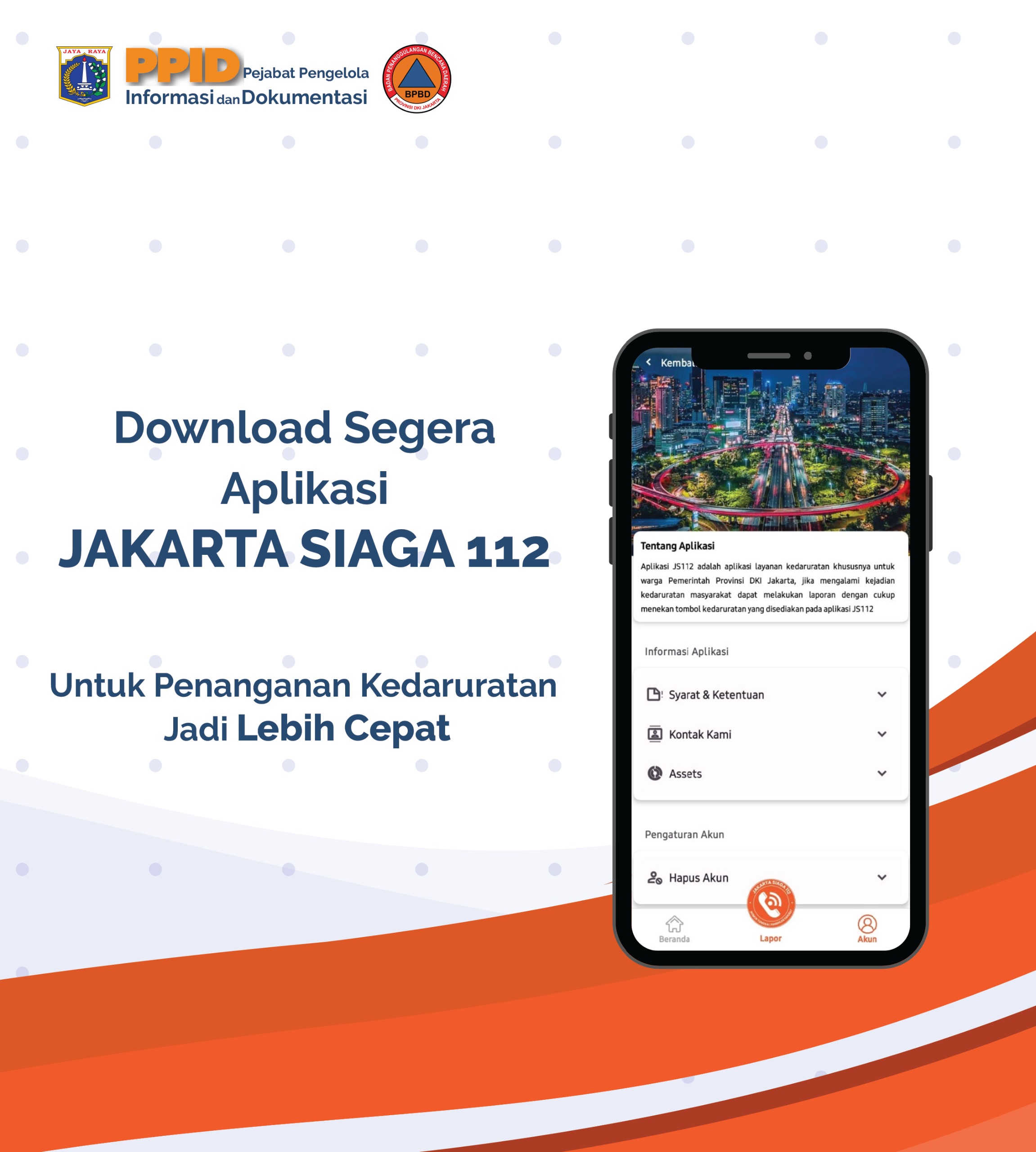 Aplikasi pelaporan Jakarta Siaga 112